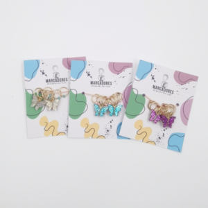 Set Marcadores de puntos Mariposas - Palillo